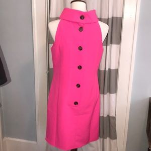 SAIL TO SABLE | Hot Pink Cowl Neck Dress